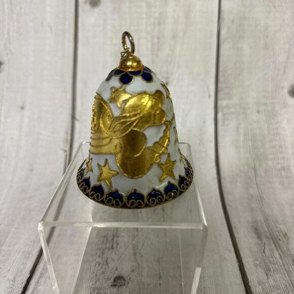Cloisonne Bell Angel Ornament - Picture 1 of 3